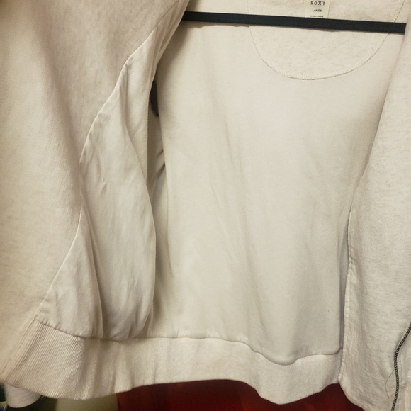 VINTAGE ROXY- WARM ZIP UP JACKET W/ FAUX FUR HOOD/LG/ NWOT - Picture 14 of 16